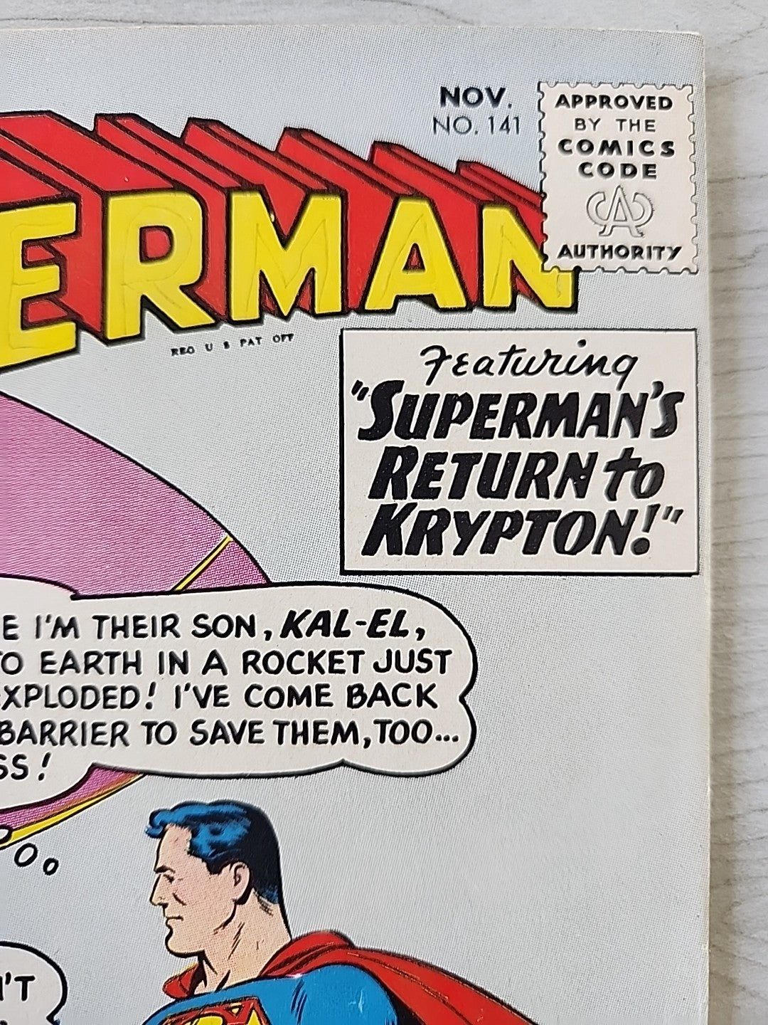 Superman #141 VG/VG+ Superman's Return To Krypton DC Comics 1960