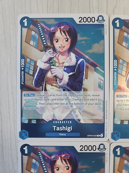 Tashigi OP06-050  English  NM One Piece Card Game Foil Set Of 4 Play Set