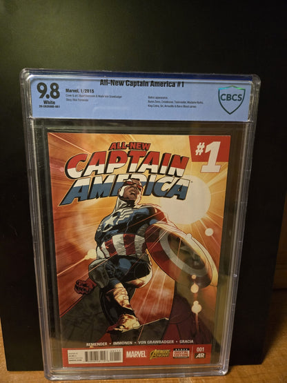 All-New Captain America #1 CBCS 9.8 Sam Wilson as Captain America