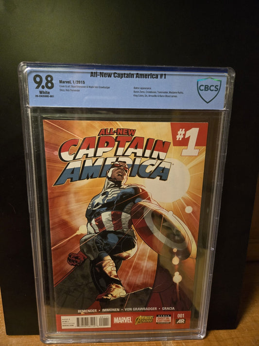 All-New Captain America #1 CBCS 9.8 Sam Wilson as Captain America