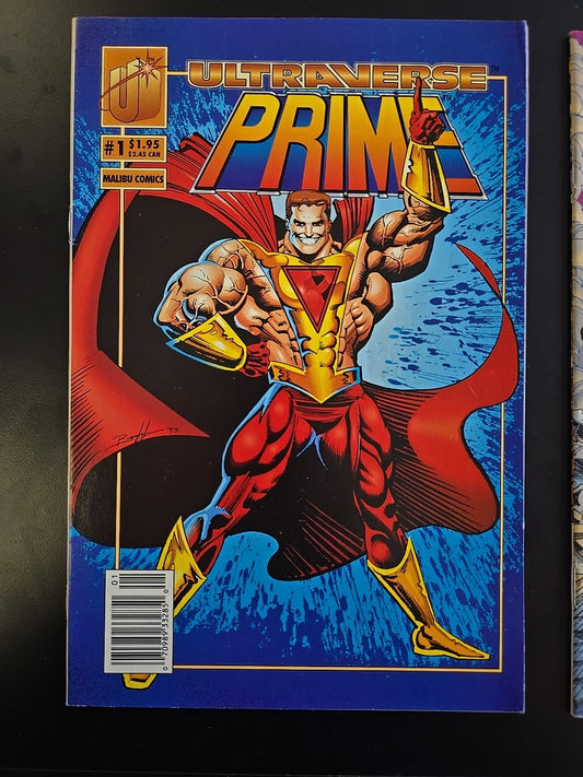 Ultraverse Prime #1 & #2 Malibu Comics 1993 - Kevin Green NEWSSTAND