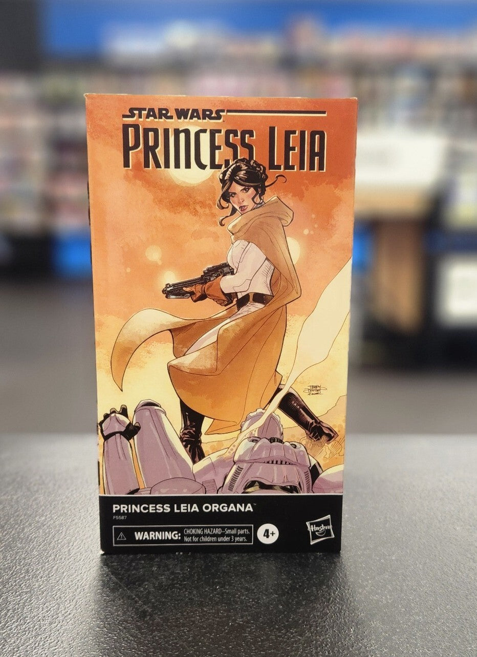 Star Wars The Black Series: Princess Leia Organa Action Figure Comic Book 