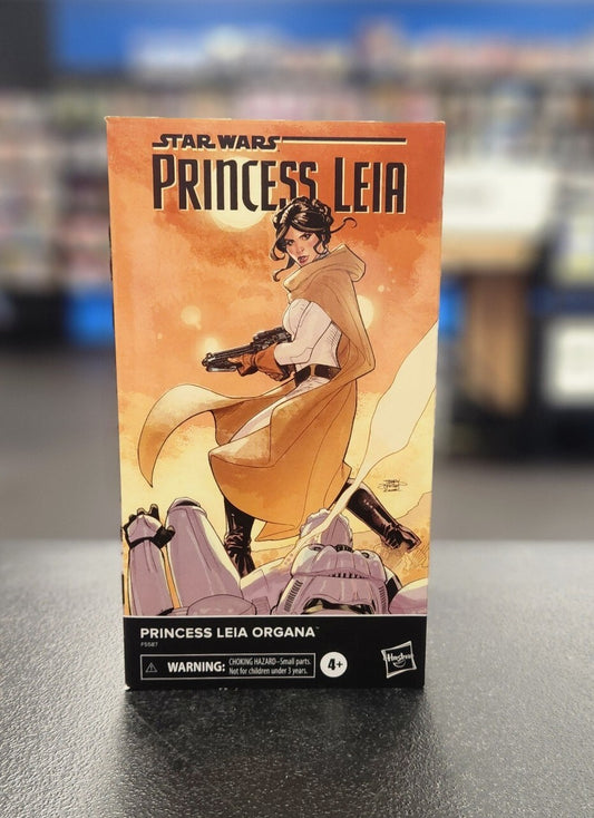Star Wars The Black Series: Princess Leia Organa Action Figure Comic Book 