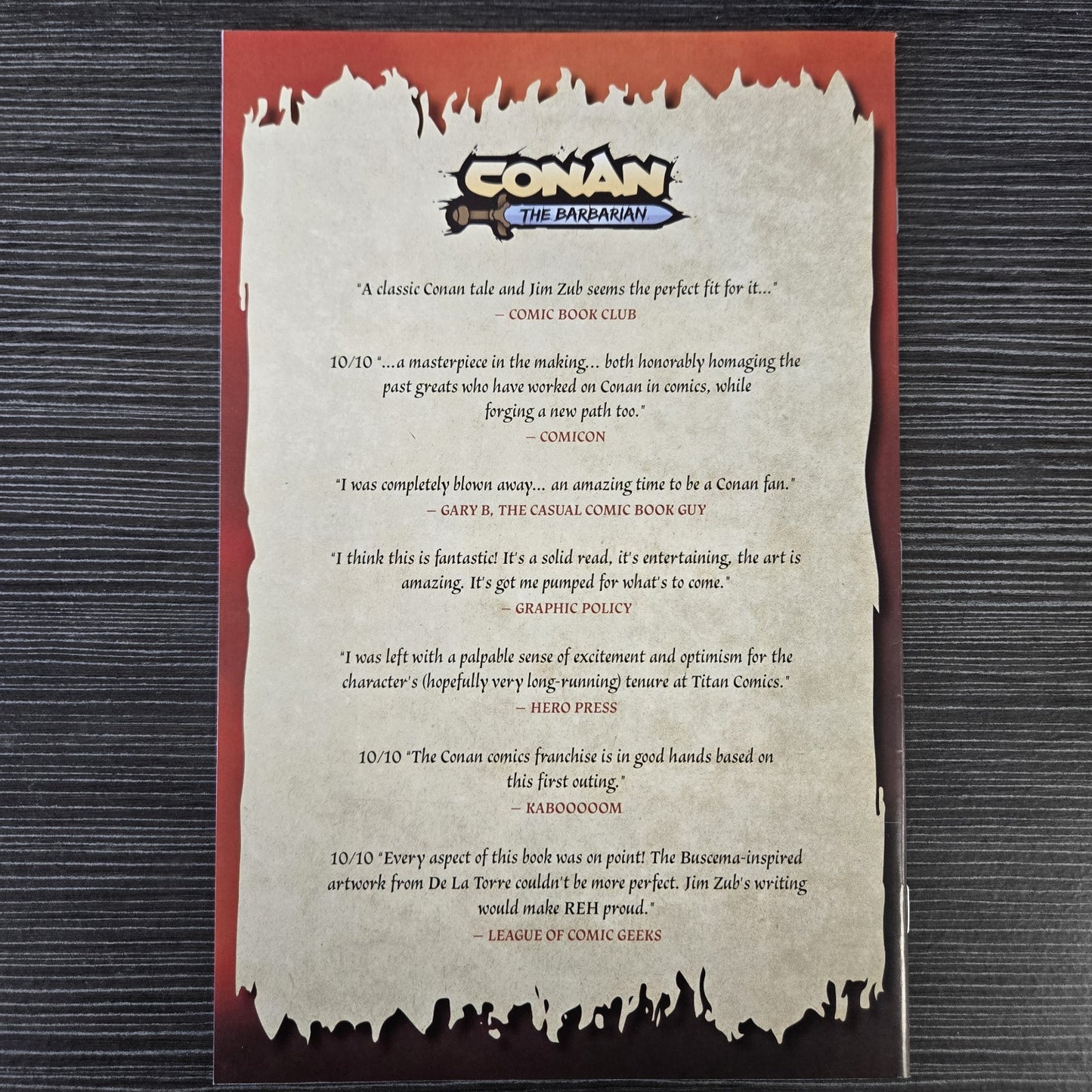 Conan the Barbarian #1 Dan Panosian Variant Titan Comics 2023 Jim Zub 
