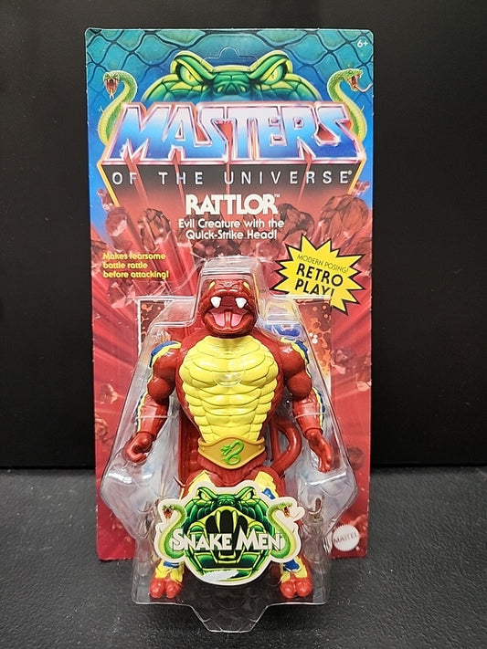 Masters Of The Universe Origins Rattlor 6" Retro Action Figure Unpunched MOTU