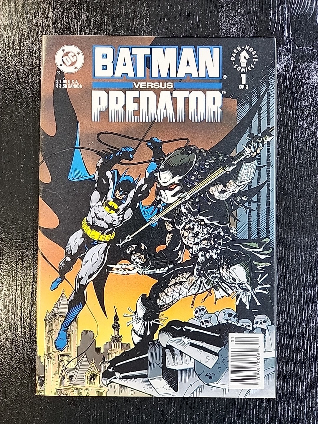 Batman vs Predator 1-3 (DC, Dark Horse, 1991) Newsstand Set Lot Of 3 Complete 