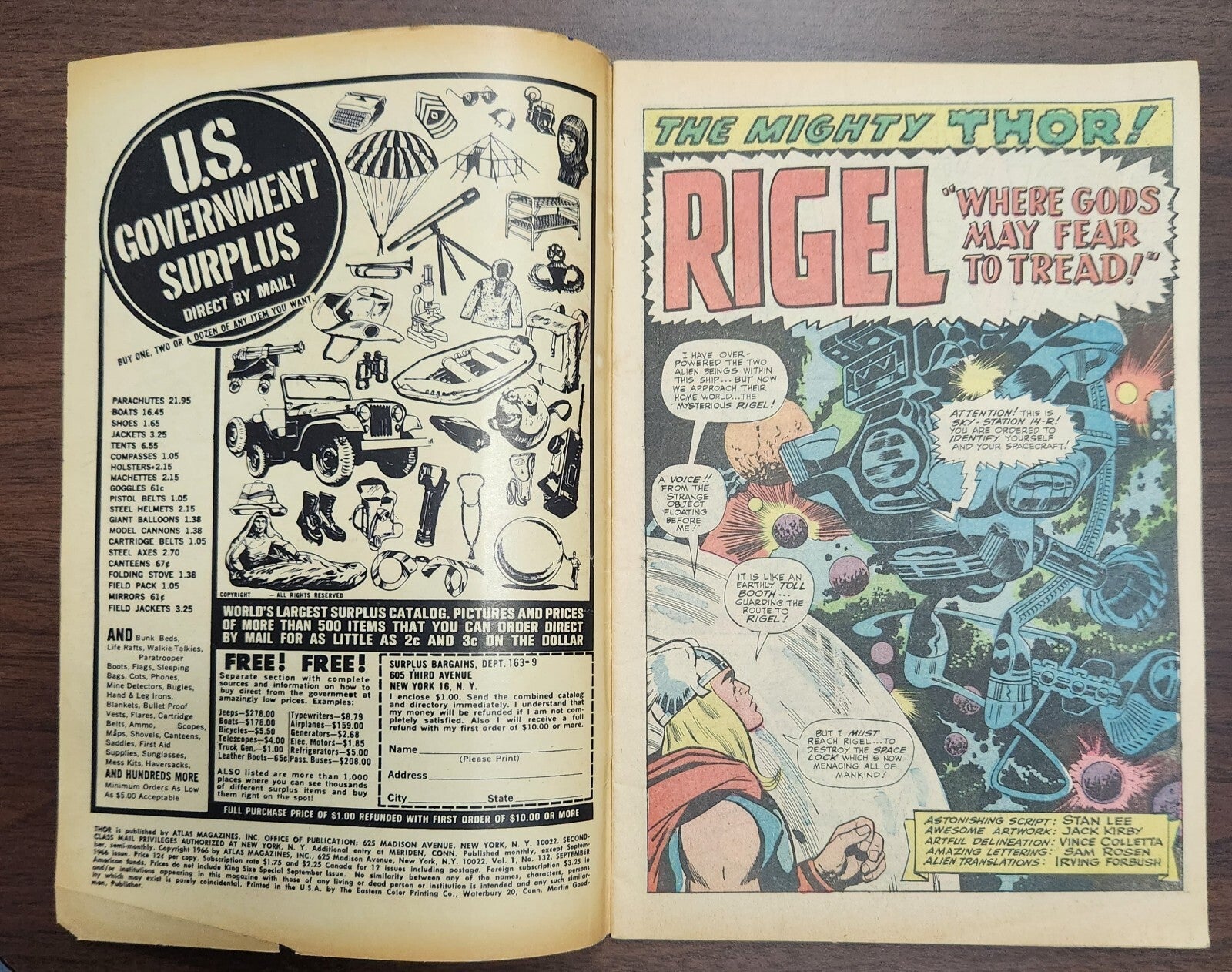 Thor #132 (1962) -  1st App. Ego the Living Planet