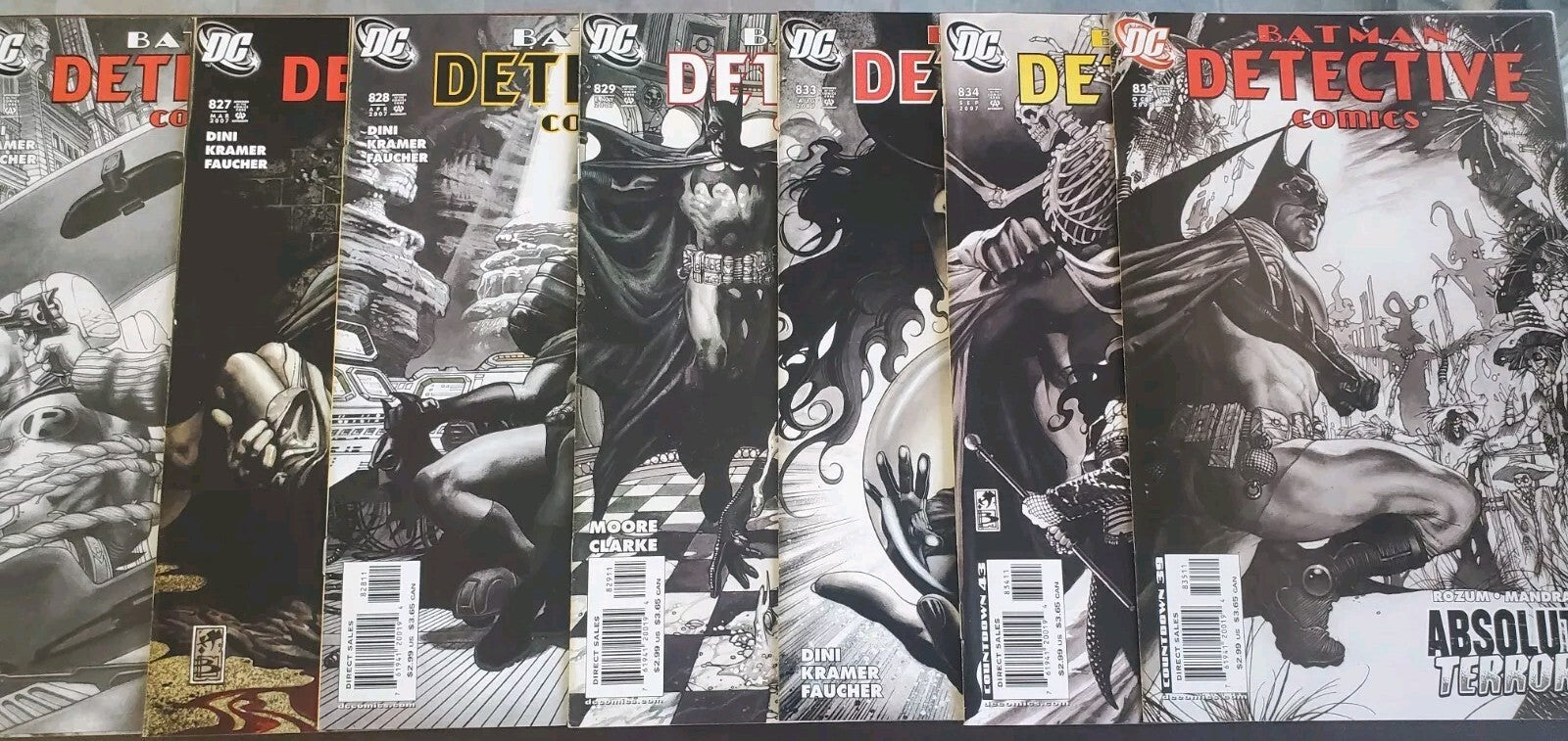 Detective Comics 823-829 & 833-849 Lot 1st App Harvest Included