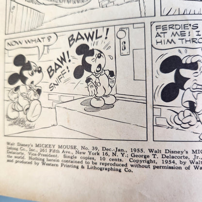 Walt Disney's Mickey Mouse #39 (1955)  Dell Comics