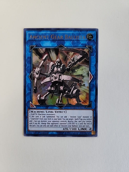 Yugioh Ancient Gear Ballista DUOV-EN010 Ultra Rare 1st Ed NM