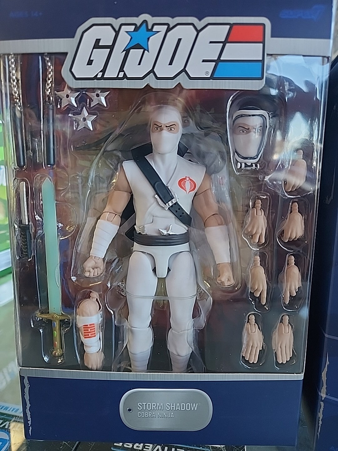 Super 7 G.I. Joe Ultimates Storm Shadow Cobra Ninja 7" Figure New in Box