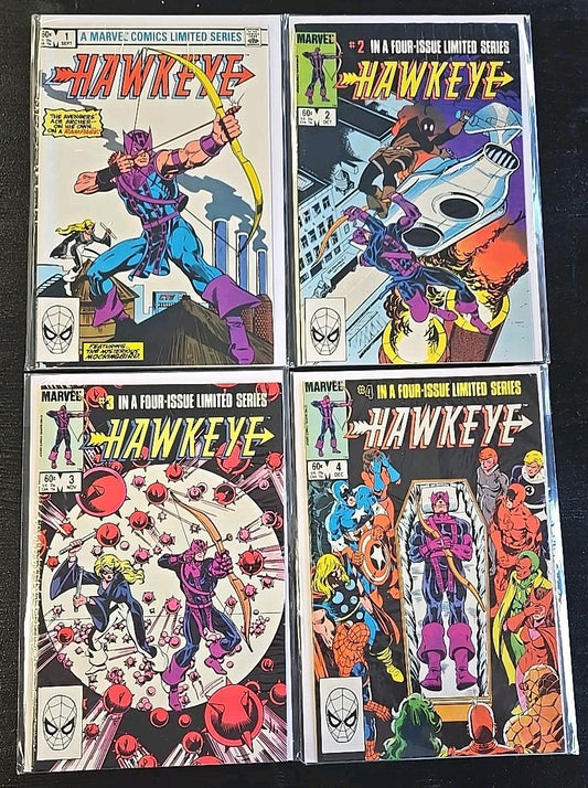 1983 Hawkeye 1-4 Comic Book Complete Set 🔥 