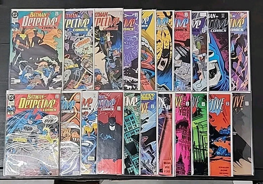 DC Detective Comics lot of 21 611-632 (1990-91) Batman Joker Dick Sprang Aparo 