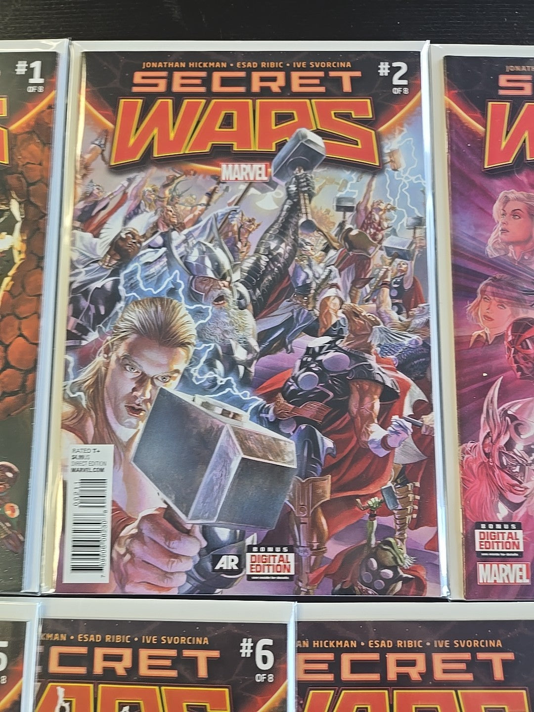 Secret Wars #1-9 (2015 Marvel) NM Complete Set  🔥 MCU RDJ DOOM KEY ISSUES 🔥 