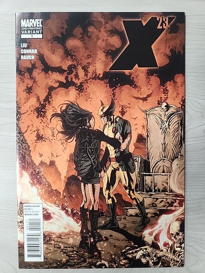 X-23 #1 RARE 2nd Printing Variant  (Marvel 2010) High Grade