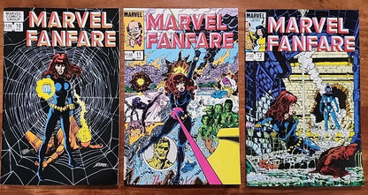 Marvel Fanfare 10 11 12 NM High Grade Black Widow Origin George Perez Key Issue