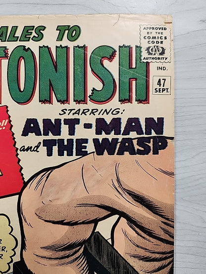Tales to Astonish #47 Ant-Man & Wasp Silver Age Vintage Marvel Comic 1963 VG 