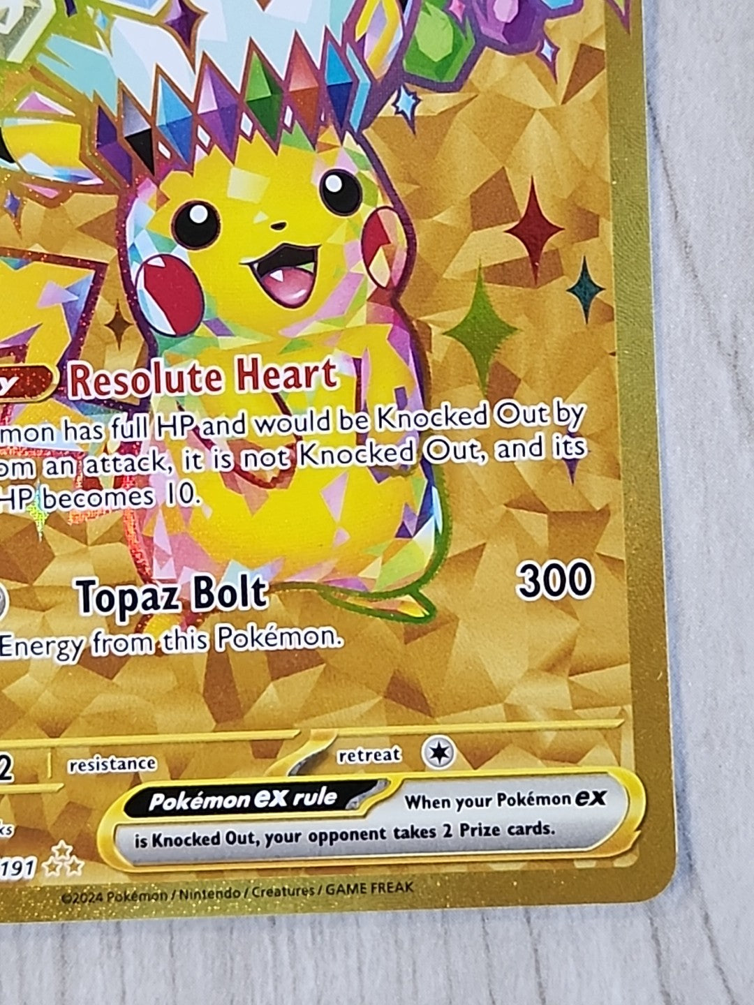 Pikachu ex 247/191 Surging Sparks 2024 SSP Secret Holo Pokémon Card TCG