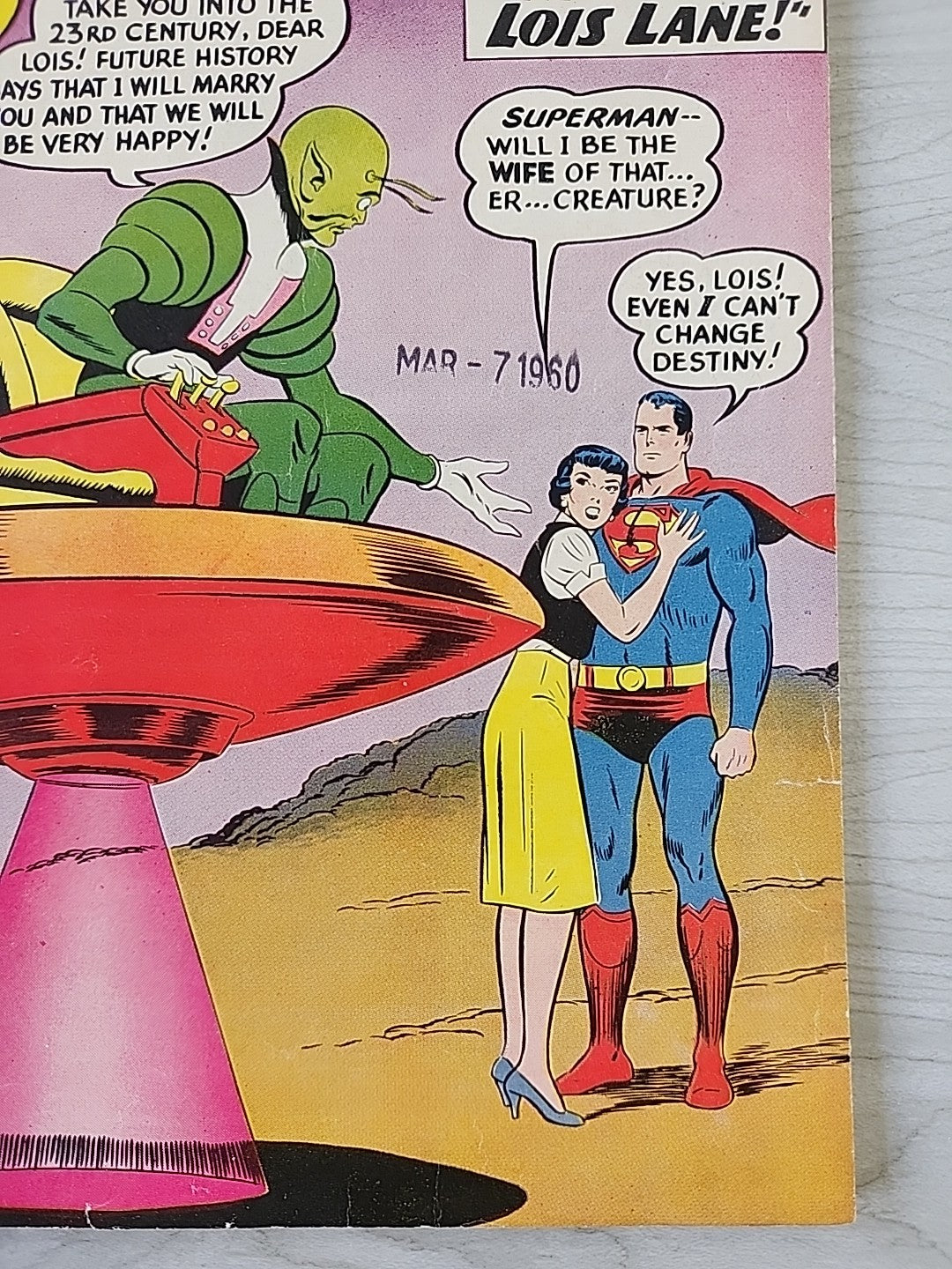 Superman #136 DC Comics 1960 Featuring The Man Who Married Lois Lane VG 4.0 Date