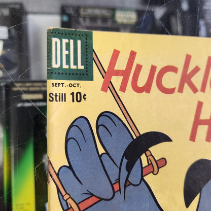 Huckleberry Hound 7, Yogi Bear cover. 10 cent Silver Age Lower Gold Key 1960
