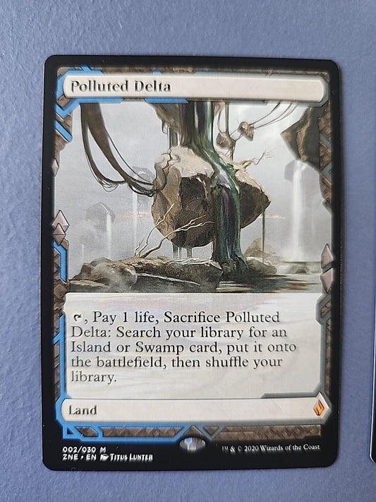 MTG 1x Polluted Delta Zendikar Rising Expeditions 002/030 Regular Mythic x1 LP