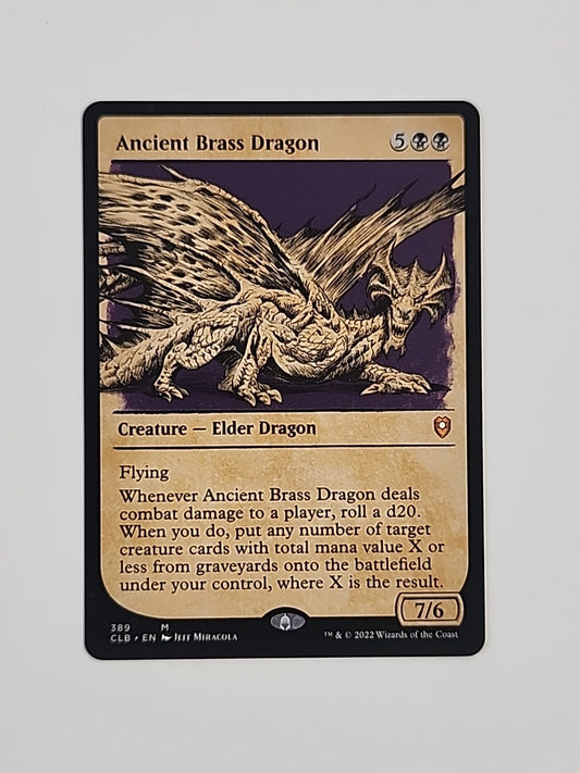 MTG Ancient Brass Dragon (Showcase) Commander Legends Baldurs Gate Regular Eng