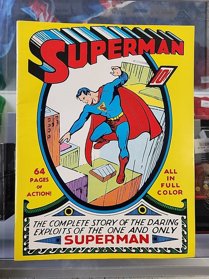 Superman Oversized Replica C-61 Signed Siegel & Shuster COA 1:250 Rare See Pics