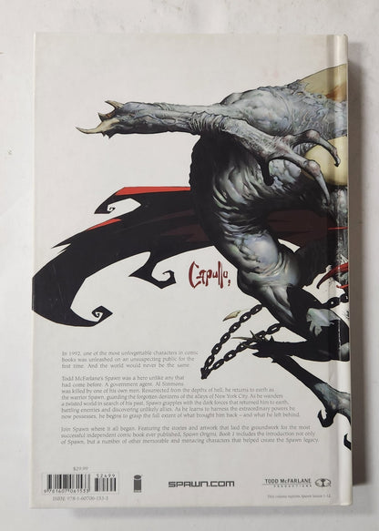 SPAWN ORIGINS COLLECTION BOOK 1 HC HARDCOVER IMAGE MCFARLANE WITH BOOK 2