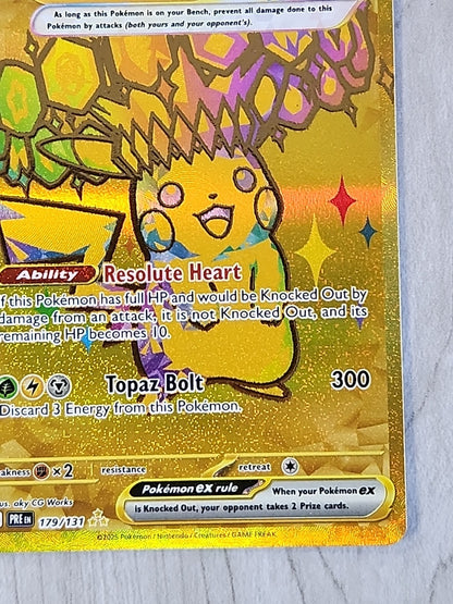 Pikachu ex Hyper Rare NM 179/131 SV: Prismatic Evolutions Pokemon