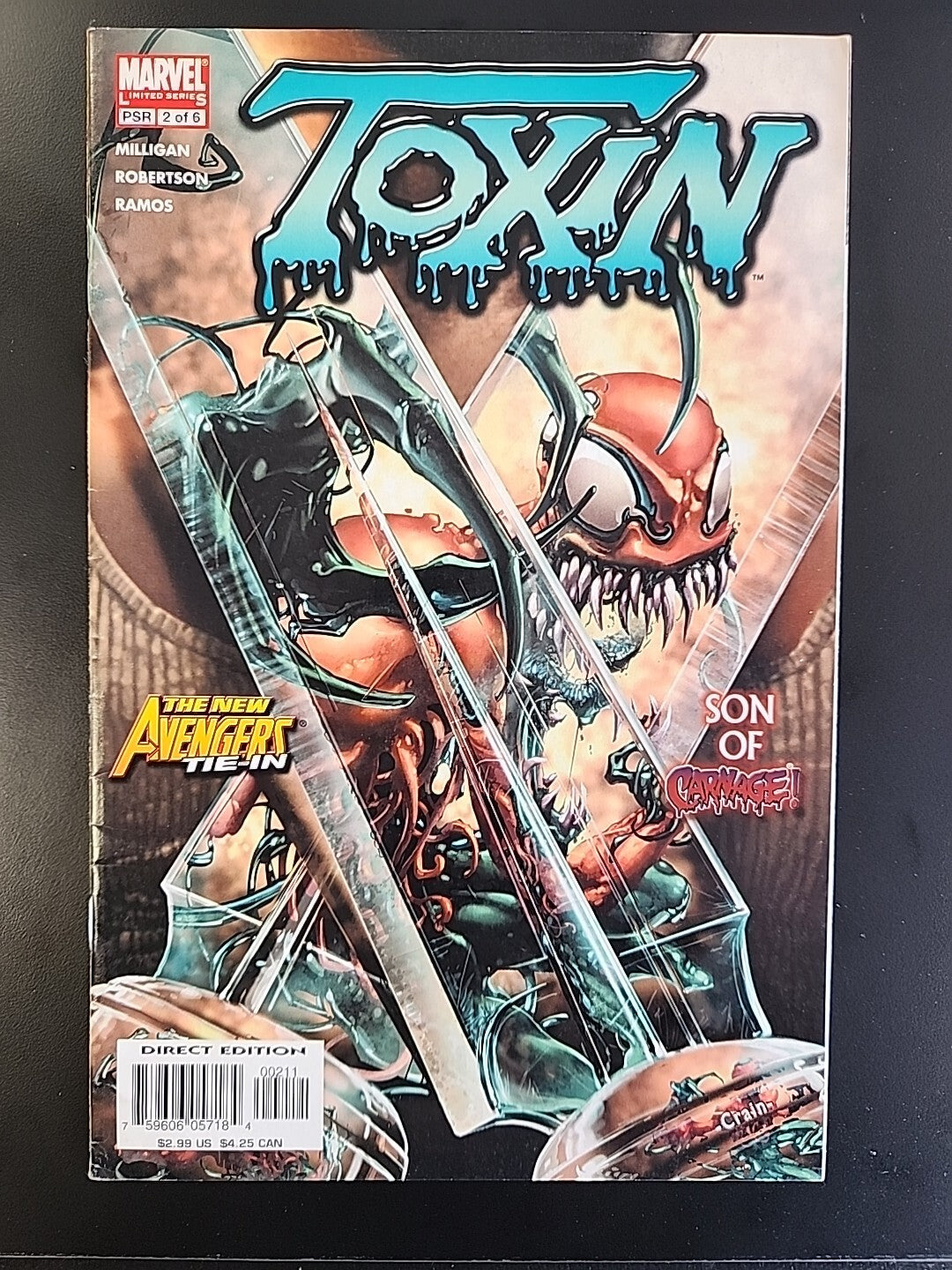Toxin #1 2 3 4 5 6 Complete Set Venom Carnage F/VF