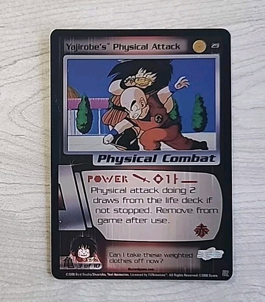 DBZ CCG Dragon Ball Z TCG Yajirobe's Physical Attack 29 LIMITED FOIL SAIYAN SAGA