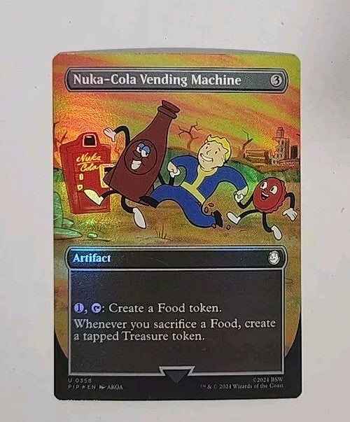 MTG Nuka-Cola Vending Machine Borderless Foil Fallout PIP 0358 English