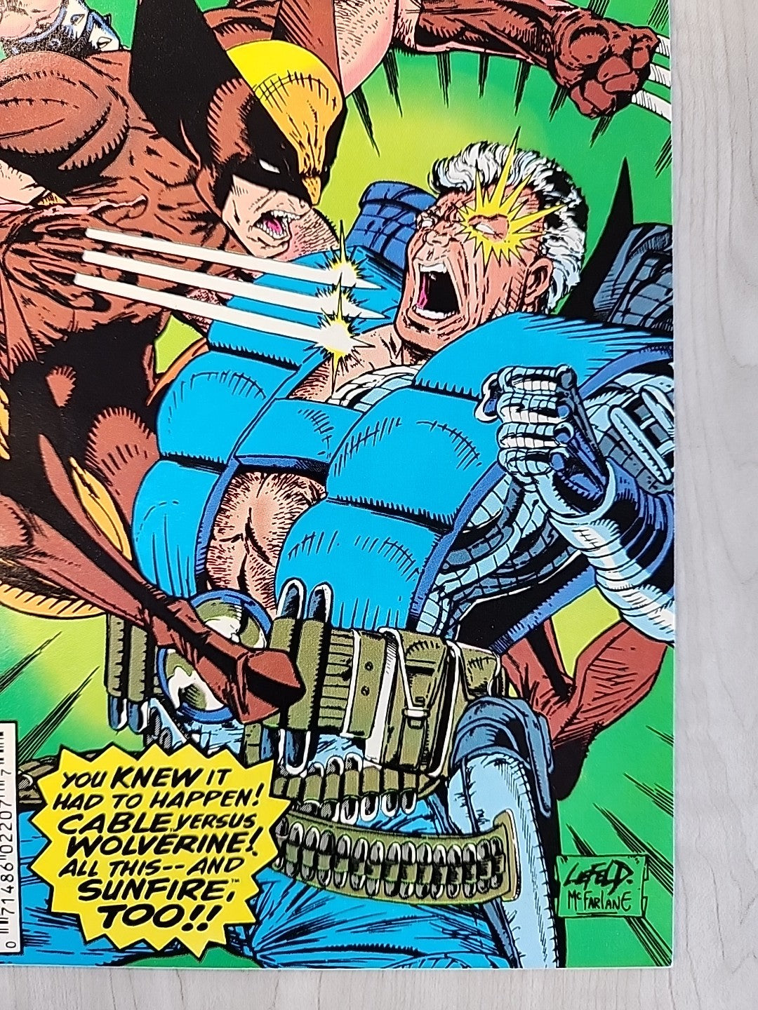 The New Mutants #93 Marvel Comics 1990 NM WOLVERINE VS CABLE Newsstand Variant