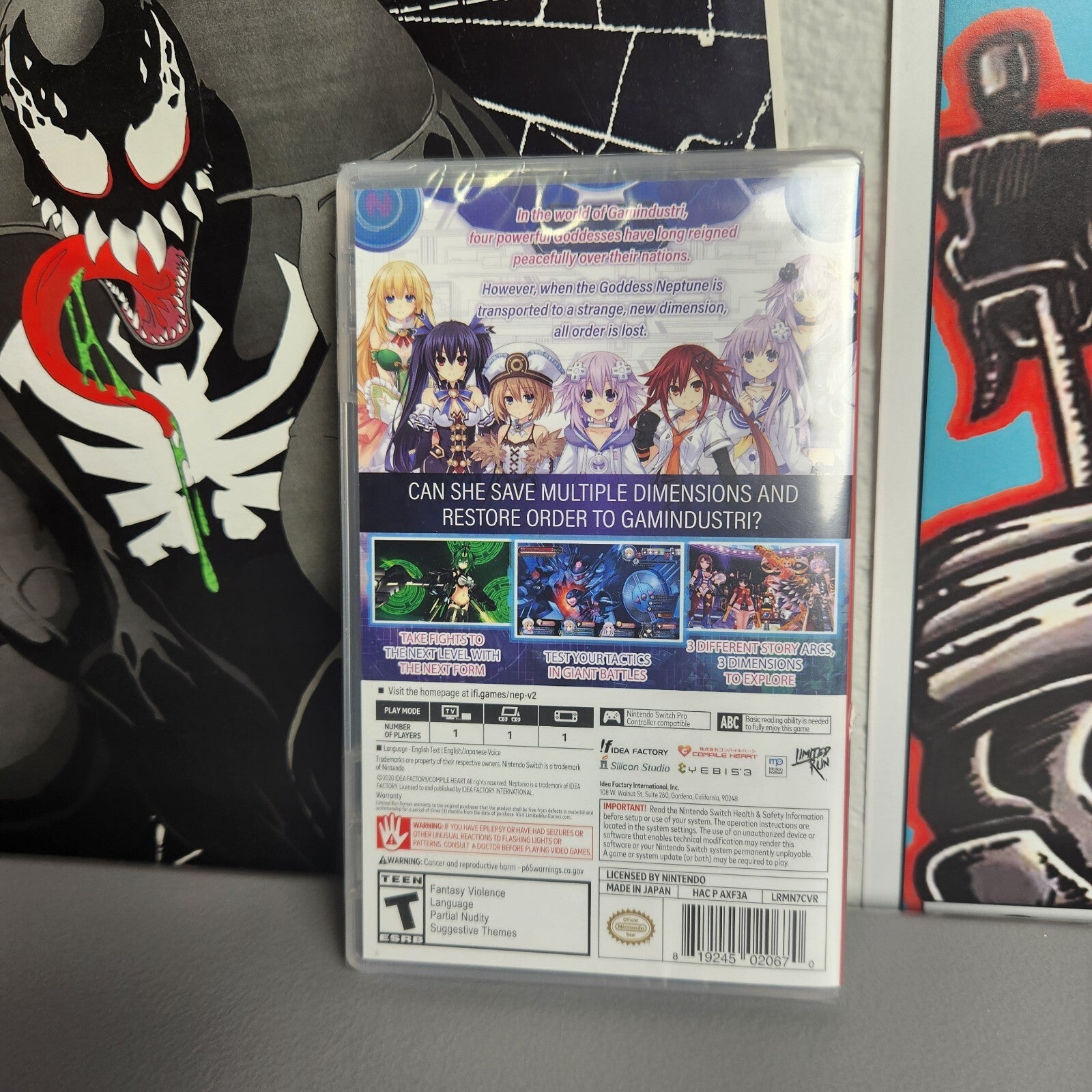 Megadimension Neptunia VII Cover B (Nintendo Switch) NEW SEALED, MINT LRG, RARE!