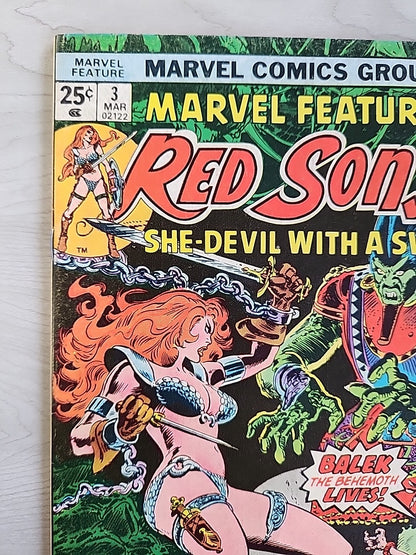 Marvel Feature 1-7 COMPLETE Series Frank Thorne Red Sonja 1 2 3 4 5 6 7 Conan 