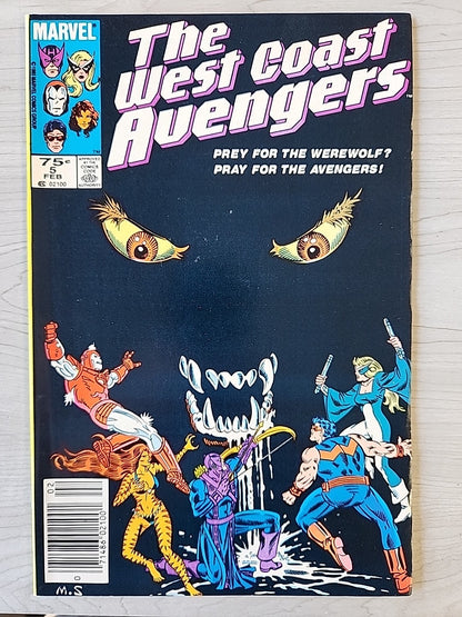 The West Coast Avengers #1 2 3 4 5 6 7 8 9 Newsstand Marvel Comics 1985 VF/NM