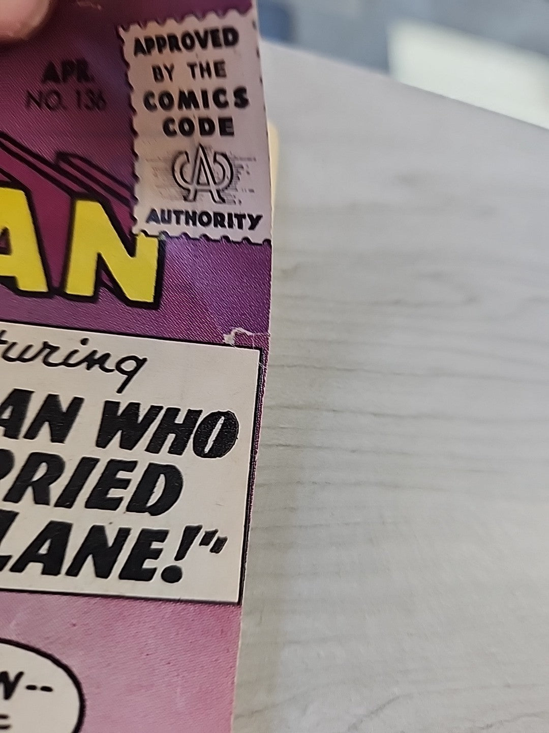 Superman #136 DC Comics 1960 Featuring The Man Who Married Lois Lane VG 4.0 Date