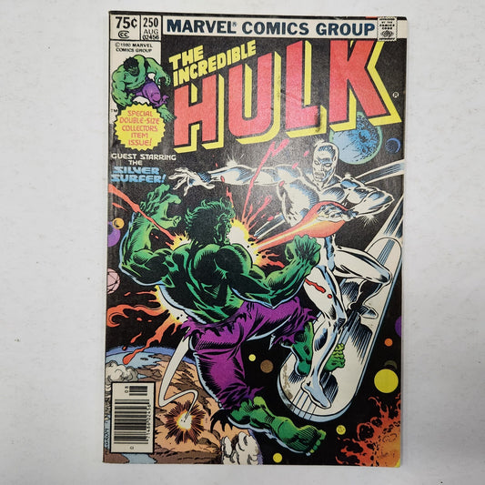 Incredible Hulk #250 Silver Surfer Cover, Sabra Cameo Marvel Comics 1980