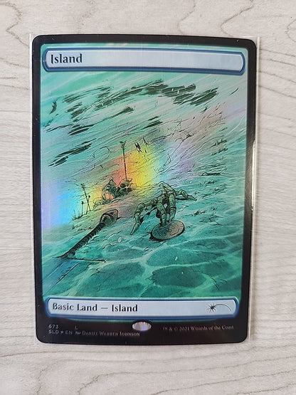 MTG Island (673) Foil Secret Lair Drop NM