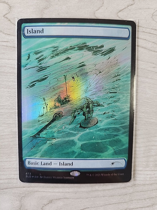 MTG Island (673) Foil Secret Lair Drop NM