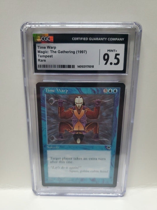 MTG Time Warp - Tempest - 1997 CGC 9.5 Mint+ English