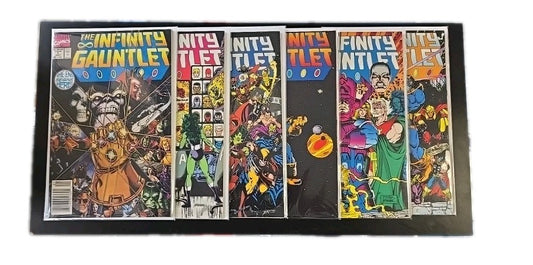 Infinity Gauntlet 1-6 Full Run , Newsstand Copies Of 1,3,4 & 5