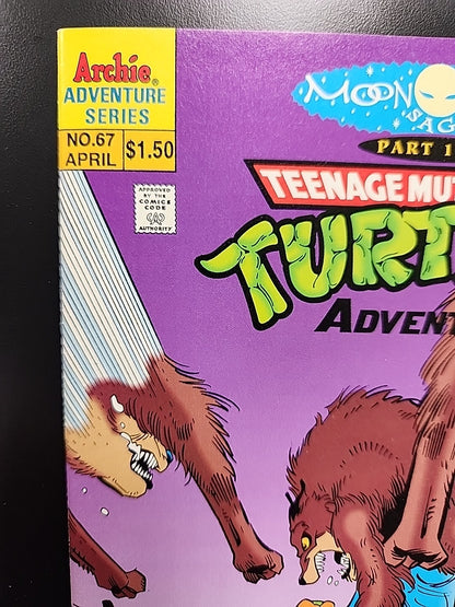 TEENAGE MUTANT NINJA TURTLES ADVENTURES #67 (NM) Archie Comics 1995 Moon Eyes 