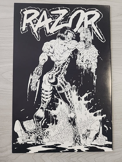 Razor Annual #1 (1993)  Signed  Everette Hartsoe 1st Shi