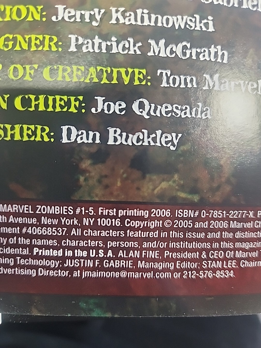Marvel Zombies Vol 1 Hardcover HC Mary Jane Variant Cover Kirkman 1st Print