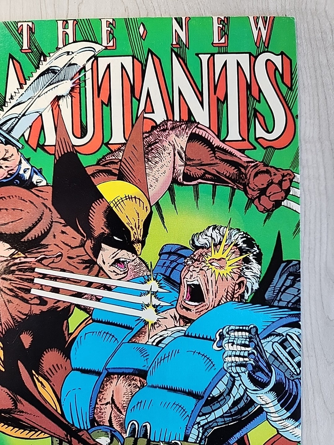 The New Mutants #93 Marvel Comics 1990 NM WOLVERINE VS CABLE Newsstand Variant