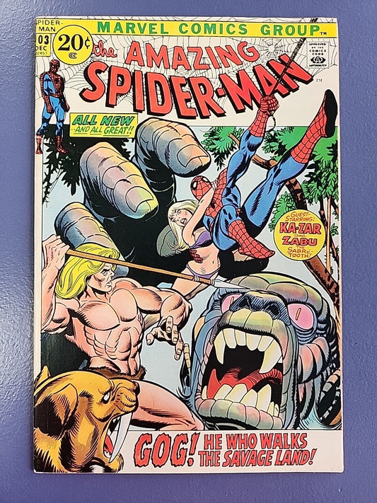 Amazing Spider-Man #103 VF+ Ka-Zar Zabu Gwen Stacy 1st Gog Est. 8.0