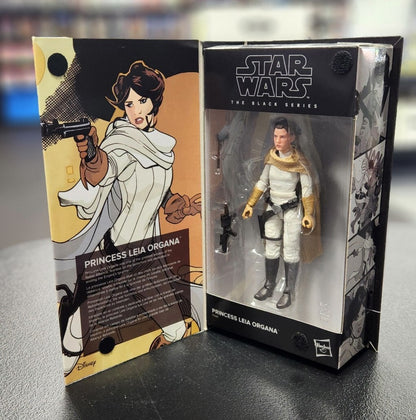 Star Wars The Black Series: Princess Leia Organa Action Figure Comic Book 