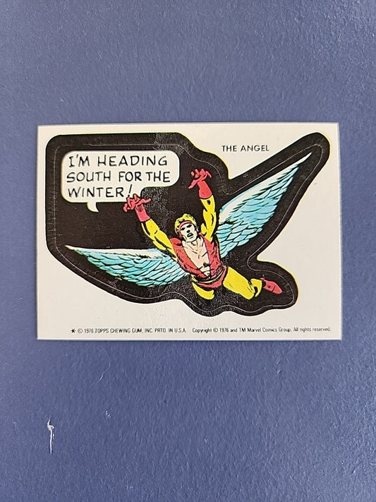 1976 Topps Marvel Sticker Card The Angel