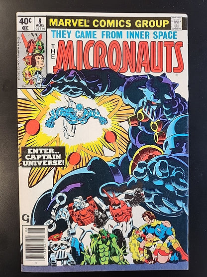 The Micronauts #8 VF 1st Appearance of Captain Universe Marvel Comics 1979